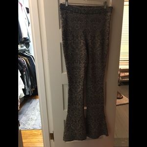 FREE PEOPLE. Pull on knit flare pants.